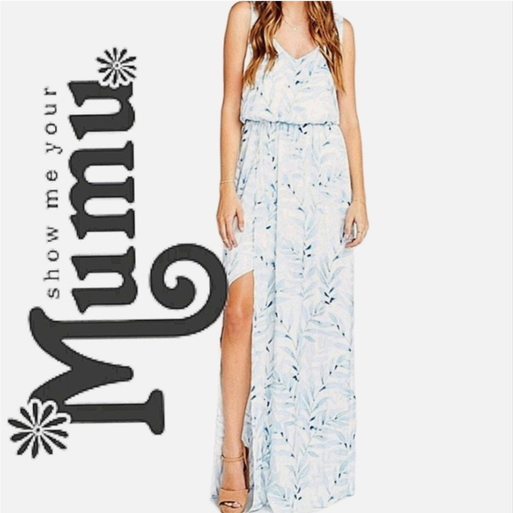 NWOT SMYM Kendall Maxi Dress Blue me away Medium